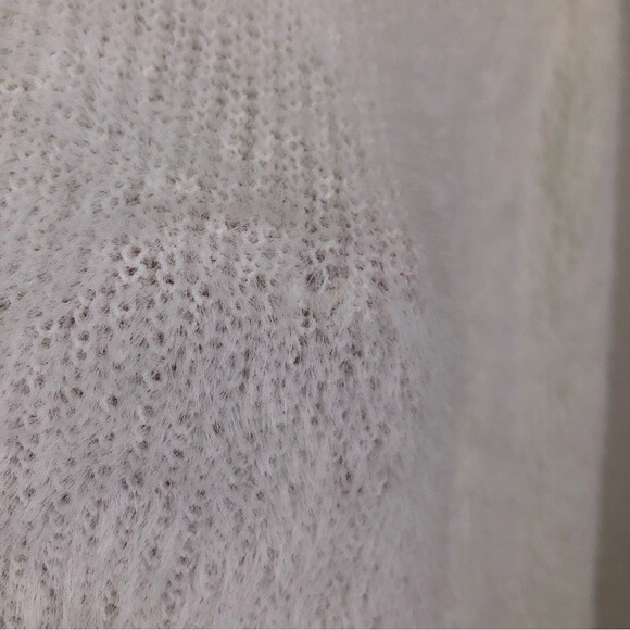 For Love & Lemons Knitz Myriam Turtleneck Mohair Sweater White Small - Picture 9 of 9